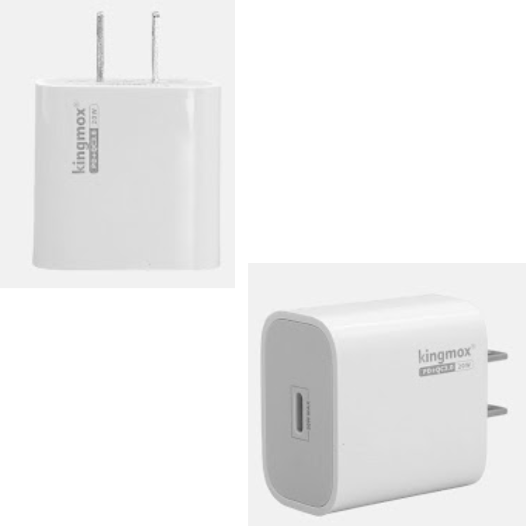 CARGADOR CON PUERTO TIPO-C A LIGHTNING DE 20W KM-E6043I