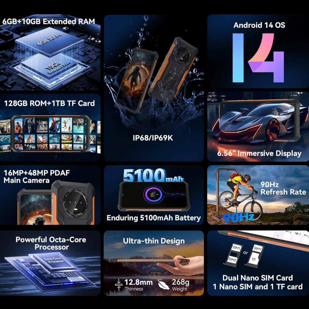 CUBOT KINGKONG ES 16 + 128GB