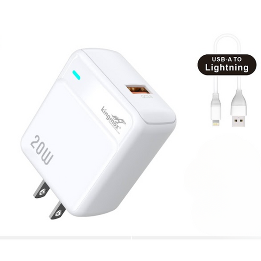 CARGADOR CON PUERTO LIGHTNING DE 20W KM-E6001I