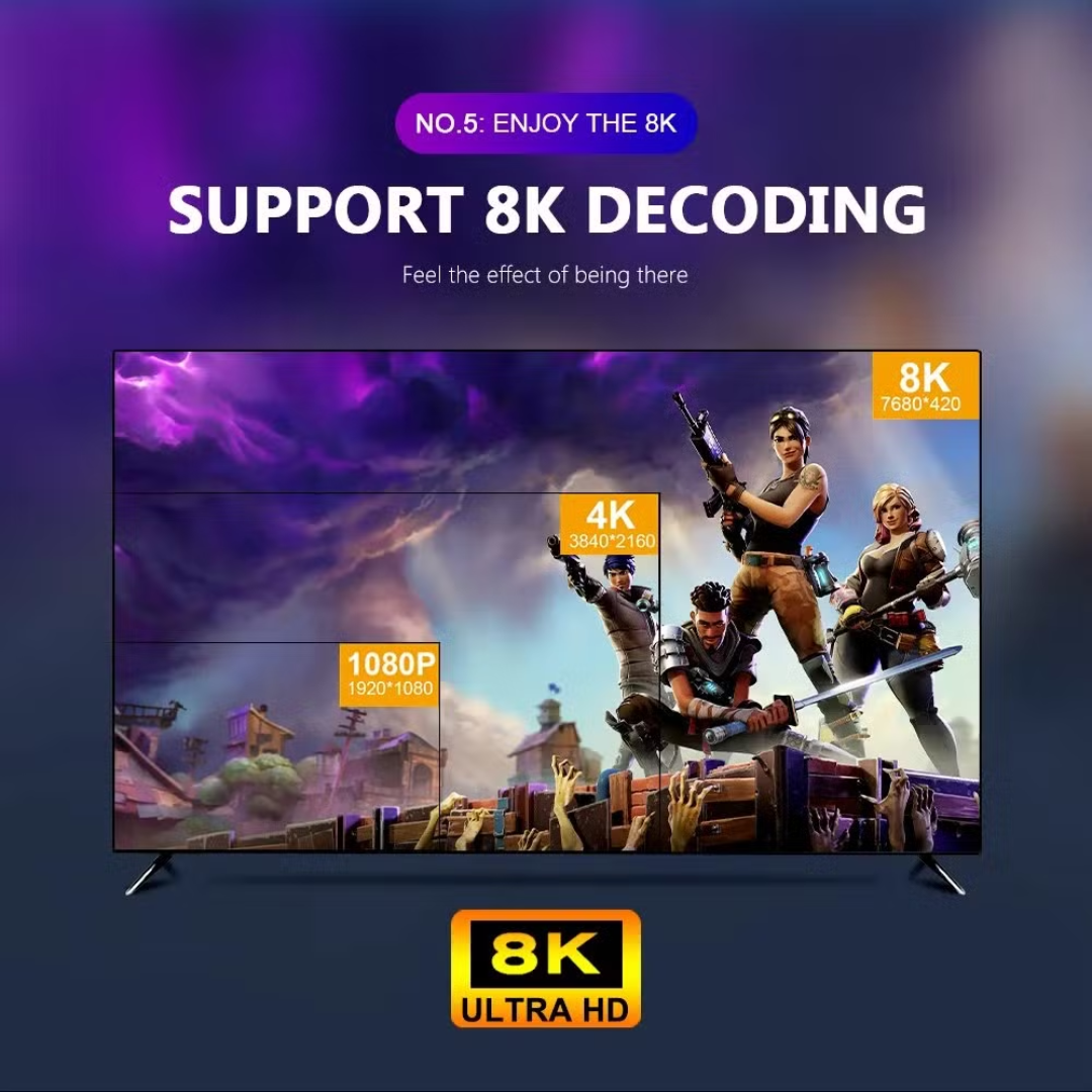 CAJA ANDROID TV BOX 8K H96MAX 2 + 16GB