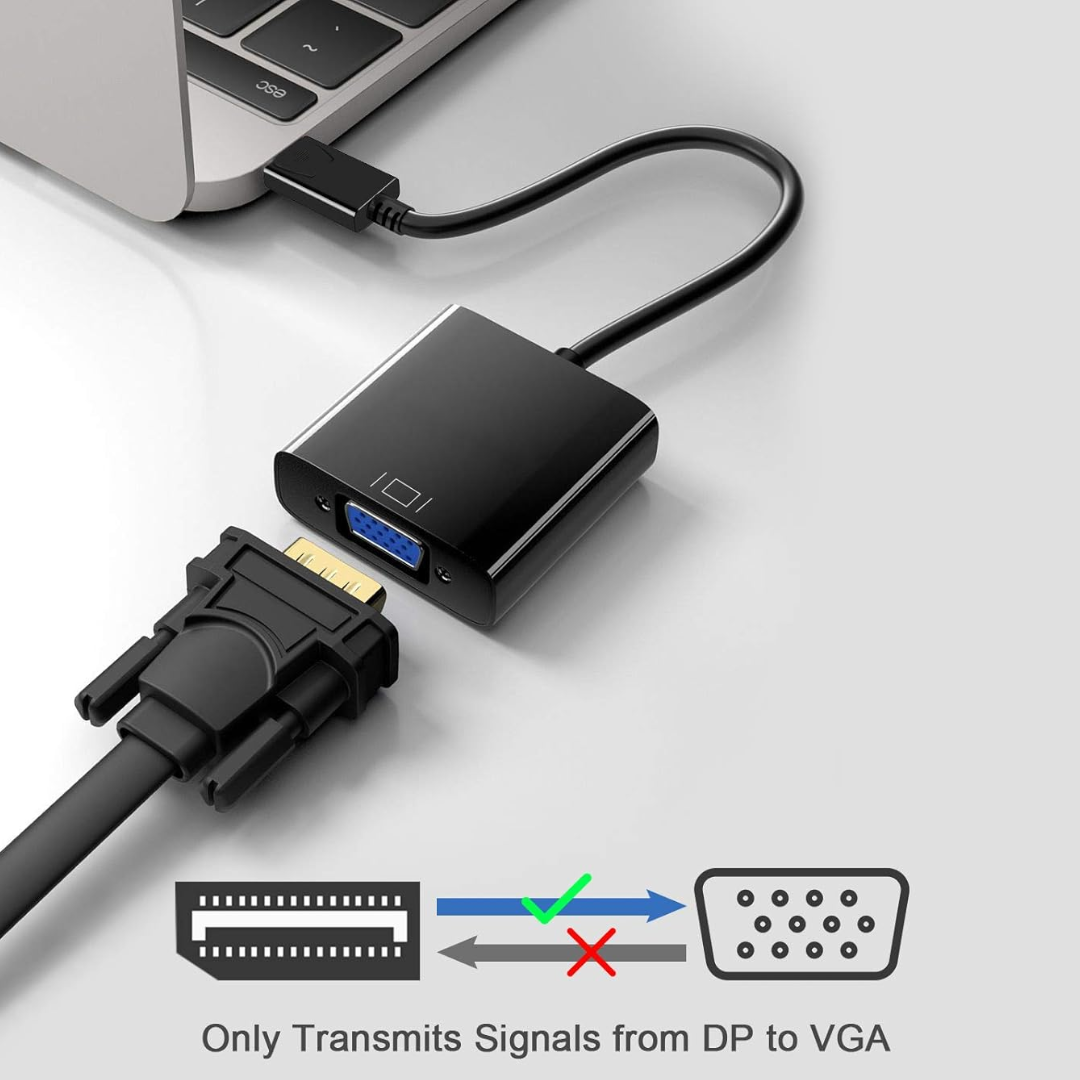 ADAPTADOR DE DP MACHO A VGA HEMBRA KMDP-VGA