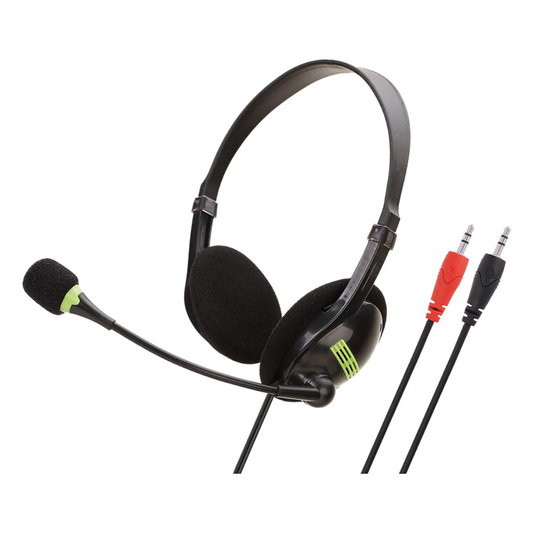 AUDÍFONOS CON MICRÓFONO DE 2 PUERTOS 3.5MM AUXILIAR DSY-AP100A