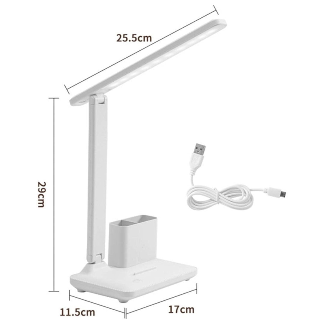 LÁMPARA DE MESA GIRATORIA LED CON PORTALÁPICES 866-1
