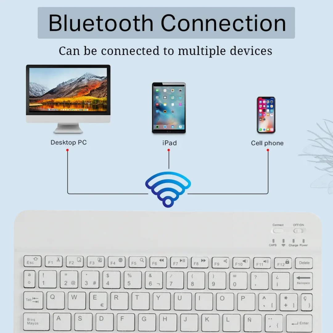 TECLADO CON MOUSE INALÁMBRICO BT-02