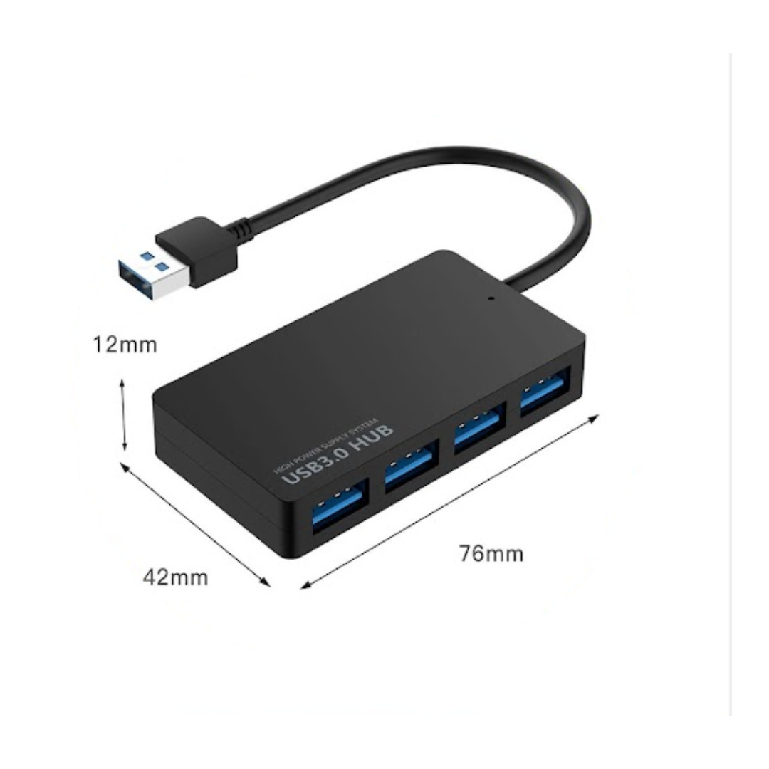 ADAPTADOR DE DATOS DE ALTA VELOCIDAD CON DIVISOR DE 4 PUERTOS USB 3.0 HUB 3.0 4USB