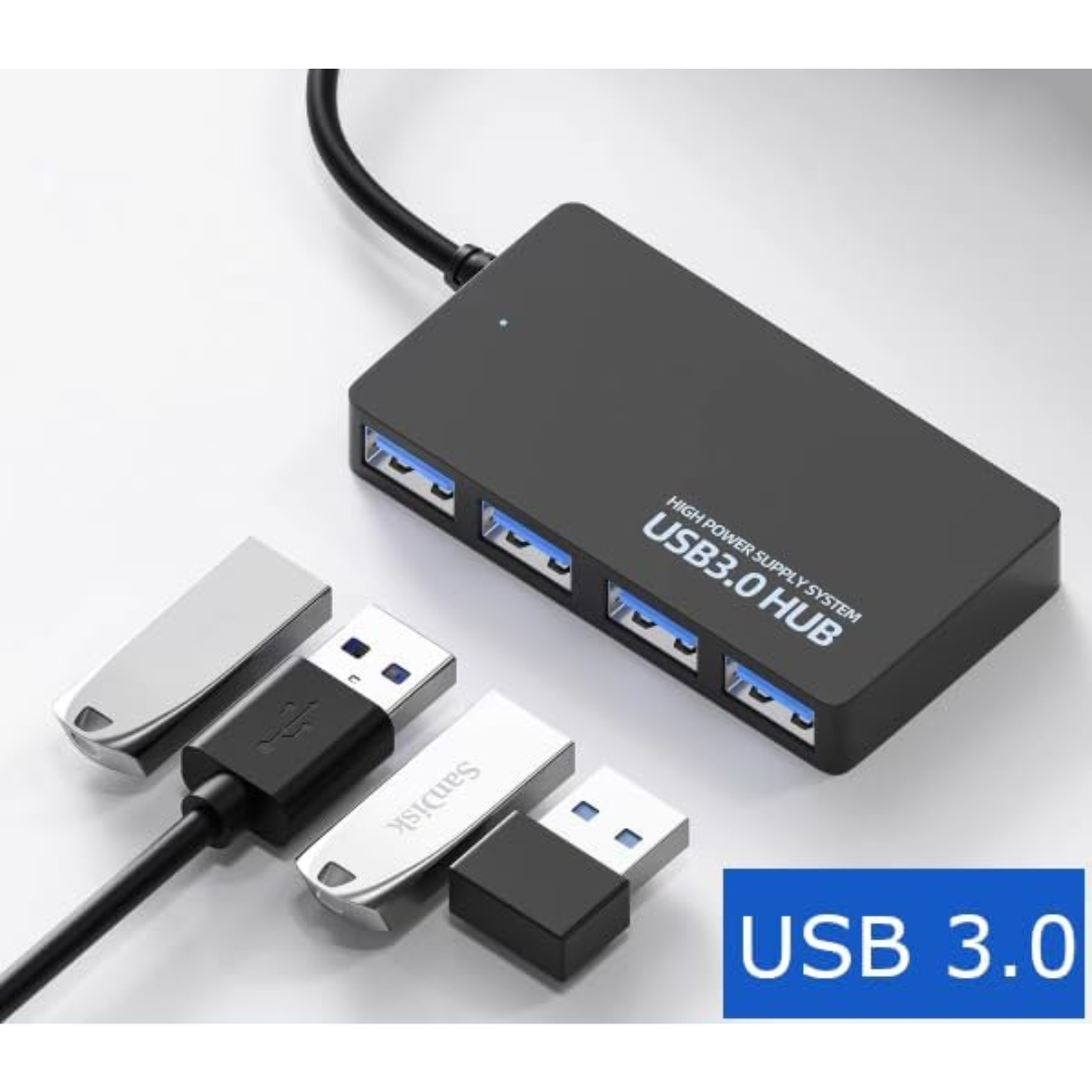 ADAPTADOR DE DATOS DE ALTA VELOCIDAD CON DIVISOR DE 4 PUERTOS USB 3.0 HUB 3.0 4USB
