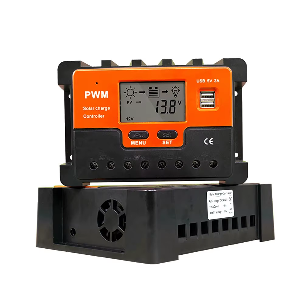 CONTROLADOR SOLAR 12V/ 24V DE 20A PWM 20AH
